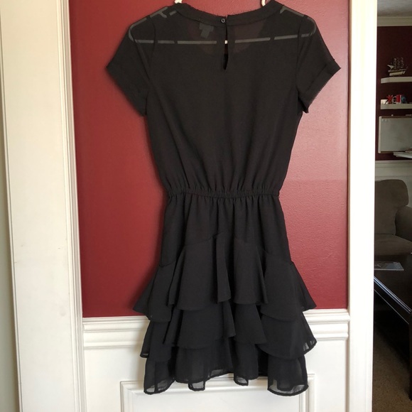 Sheer black Converse Dress w/slip - Picture 5 of 5